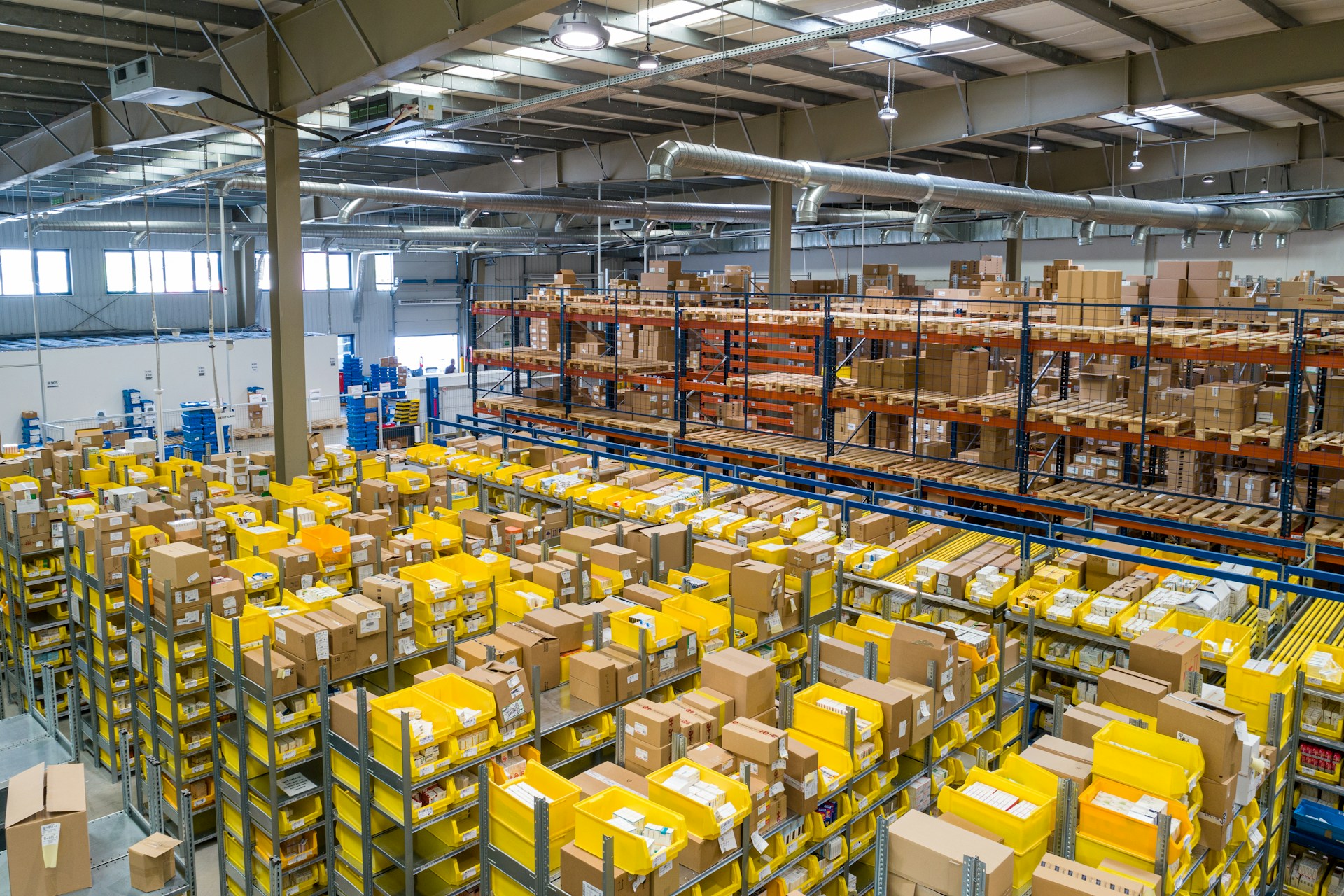 Warehouse and supply chain for paper goods